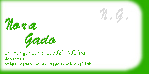 nora gado business card